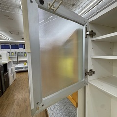 【ドリーム川西店限定】☆ジモティー見たよ割引☆ 難あり品 ニトリ 2枚扉オープンボード クリーニング済み 【2125560000029534】の画像