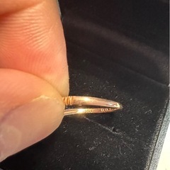 K10 ピンクゴールド　リング　0.01カラットの画像