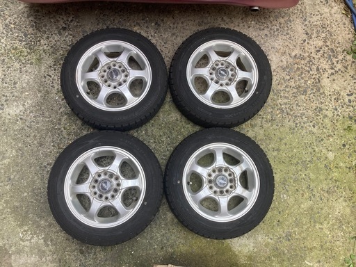 アルミ付きスタッドレス4本組　155 65 13