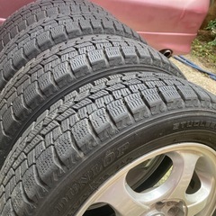 アルミ付きスタッドレス4本組　155 65 13の画像