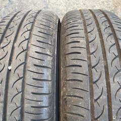 香川県　人気　HE22S ラパン　純正　アルミホイール　タイヤ2020年　7分山 155/65R14の画像