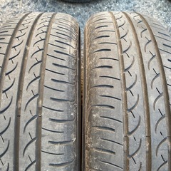 香川県　人気　HE22S ラパン　純正　アルミホイール　タイヤ2020年　7分山 155/65R14の画像