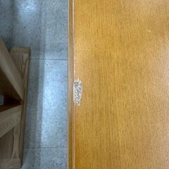 ★リユースのサカイ高崎店★TJ13287 (株)ニトリ 2人掛けダイニングセット 茶 H70×D80×W120.5 クリーニング済みの画像