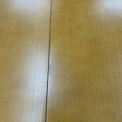 ★リユースのサカイ高崎店★TJ13287 (株)ニトリ 2人掛けダイニングセット 茶 H70×D80×W120.5 クリーニング済みの画像