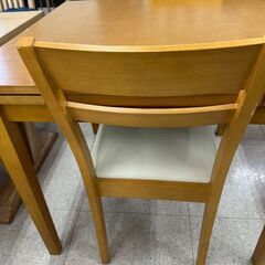 ★リユースのサカイ高崎店★TJ13287 (株)ニトリ 2人掛けダイニングセット 茶 H70×D80×W120.5 クリーニング済みの画像