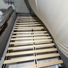 ダブルベッド、マットレス、布団、枕　セットの画像