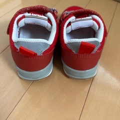 ミキハウス　スニーカー　14.5cm 赤　の画像