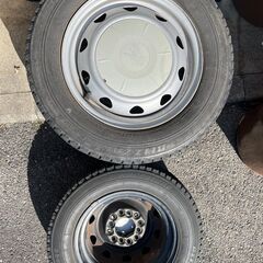 【★引き取り限定】ブリジストン BLIZZAK REVO1 スタッドレスタイヤ ホイール 4本セット 145R70R12 軽トラ・バン等 2005年51周目製の画像