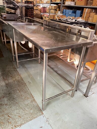 マルゼン シンク 作業台 業務用 ステンレス 147-60-83cm