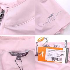 SCHOCKEMOHLE ショッケミューレ ハーフジップ 半袖 ストレッチ ライディング シャツ S ピンク レディース 乗馬 馬術の画像
