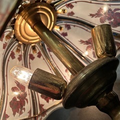 スワン台座ガラスランプ　タッチライトの画像