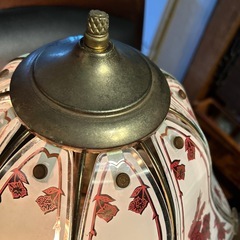 スワン台座ガラスランプ　タッチライトの画像