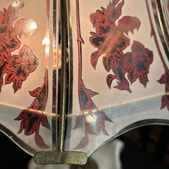 スワン台座ガラスランプ　タッチライトの画像