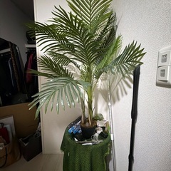 フェイク　観葉植物　土台付き　全長130cmの画像