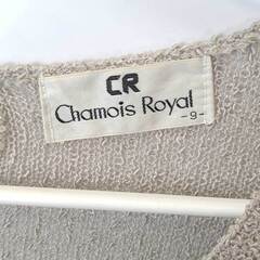 Chamois Royal シャミーロイヤル ニット 刺繍 花 ブラウス サイズ9 レディース トップスの画像