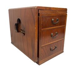 25C525_ジ4【アンティーク】折り畳み式文机 平机 袖机 稽古机 作業台 木製家具 インテリア 現状品 中古の画像