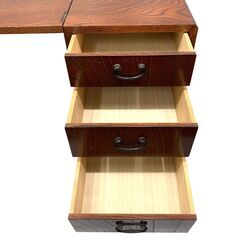 25C525_ジ4【アンティーク】折り畳み式文机 平机 袖机 稽古机 作業台 木製家具 インテリア 現状品 中古の画像