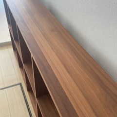 無印良品 スタッキングシェルフ ウォールナット 5段×2列の画像