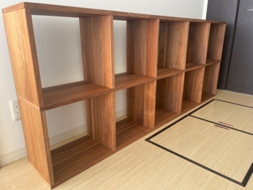 無印良品 スタッキングシェルフ ウォールナット 5段×2列