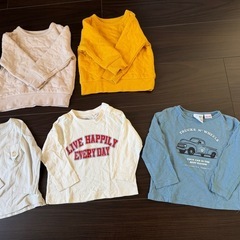 男の子トレーナー、長袖セット70〜80の画像