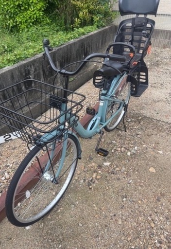 チャイルドシート付き自転車