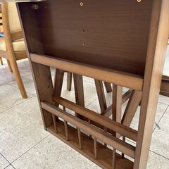 ★リユースのサカイ高崎店★TJ13291 (株)ニトリ 4人掛けダイニングセット 茶白 H70×D75.5×W120.5 クリーニング済みの画像