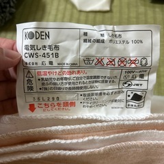 電気毛布の画像