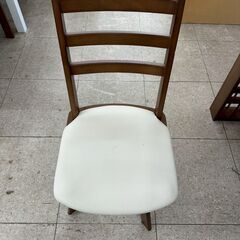 ★リユースのサカイ高崎店★TJ13291 (株)ニトリ 4人掛けダイニングセット 茶白 H70×D75.5×W120.5 クリーニング済みの画像