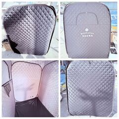【即活躍✨】🧖‍♂️自宅用サウナセット（テント＋ストーブ＋サウナストーン付き）現状品　✨簡易清掃・動作確認済み❗️の画像