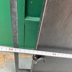 大型 アイアン ウォールミラー 壁掛け インテリア 鏡 インダストリアル好き 鉄　枠 店舗などにも の画像