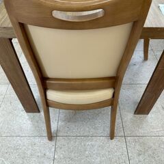 ★リユースのサカイ高崎店★TJ13292 (株)ニトリ 2人掛けダイニングセット 茶 H70×D90×W150 クリーニング済みの画像