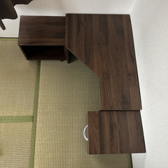 ローデスク、L型、引き出し有り、3体合わせの画像