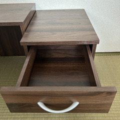 ローデスク、L型、引き出し有り、3体合わせの画像