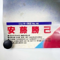 JRA ヒーロー列伝ポスター NO.46 安藤勝己 騎手 ジョッキー 競馬 B3の画像