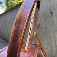 【11/14まで】アンティーク　木製フォールディングチェア　　折り畳み椅子　古道具　ヴィンテージの画像