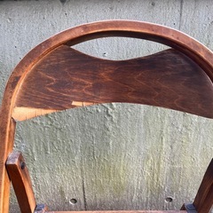 【11/14まで】アンティーク　木製フォールディングチェア　　折り畳み椅子　古道具　ヴィンテージの画像