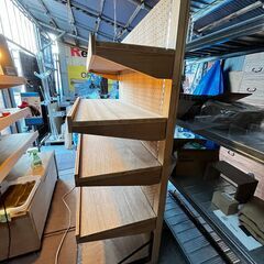 木製陳列棚 ゴンドラ 什器 シェルフ ④の画像