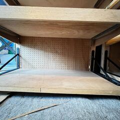 木製陳列棚 ゴンドラ 什器 シェルフ ④の画像