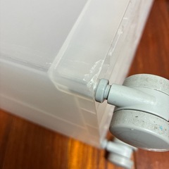 無印　ポリプロピレンストッカー４段・キャスターの画像