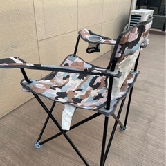 ※メッセージ打切り※ロゴス 迷彩 キャンプチェアの画像