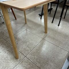 ★リユースのサカイ高崎店★TJ13295 (株)ドウシシャ バタフライテーブル ライトブラウン H71.5×D75×W75.0～115.0 クリーニング済みの画像