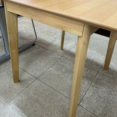 ★リユースのサカイ高崎店★TJ13295 (株)ドウシシャ バタフライテーブル ライトブラウン H71.5×D75×W75.0～115.0 クリーニング済みの画像