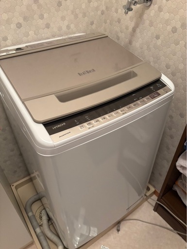 東Z#434 動作品 HITACHI ビートウォッシュ8kg  BW-V80E (N)  2019年製