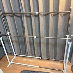 決まりました　ハンガーラック　2連の画像