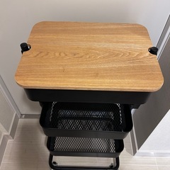 IKEA 3段ラック ブラック ロースコグの画像