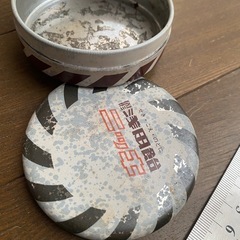 レア　昭和レトロ　空き缶　小物入れ　浅田飴　当時物　ケース　レトロ　デッドストック　古物　古道具 店舗什器　フードパッケージ　骨董　メンズ　インテリアの画像