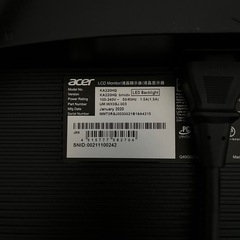 acer ／定価13152円／中古液晶ディスプレイ／21.5インチ／KA220HQの画像