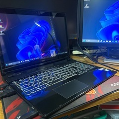 ノートパソコン NEC LaVie Windows11 25H2 CPU i7-6500U メモリ16GB SSD M.2 512GB+HDD1TB Blu-ray Office2021 タッチパネル搭載の画像