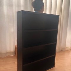 本棚　ブラックの画像