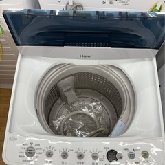 【ドリーム川西店限定】☆ジモティー見たよ割引☆ 4.5kg洗濯機 ハイアール JW-C45D 2020 クリーニング済み 【2125560000032860】の画像